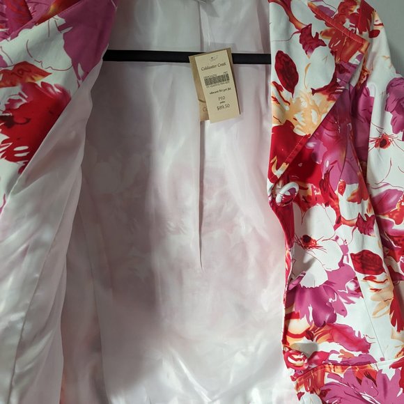 Coldwater Creek Floral Jacket/Blazer Petite - Picture 8 of 14